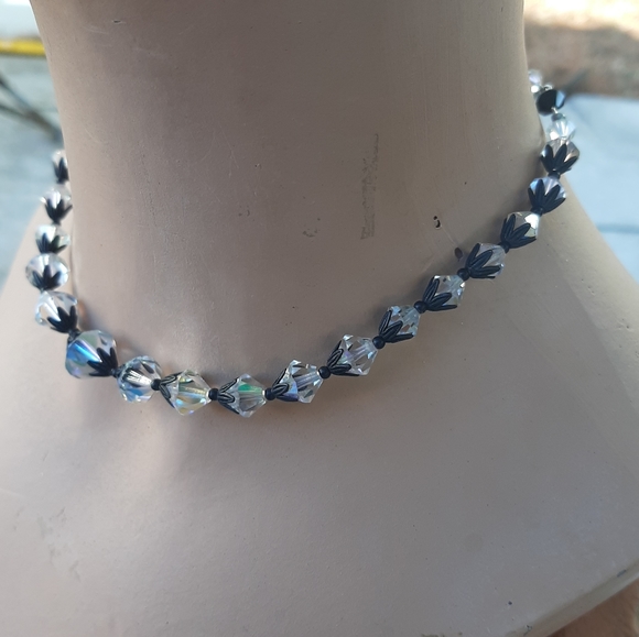 Mid-century Art-Deco Crystal choker - Picture 5 of 5